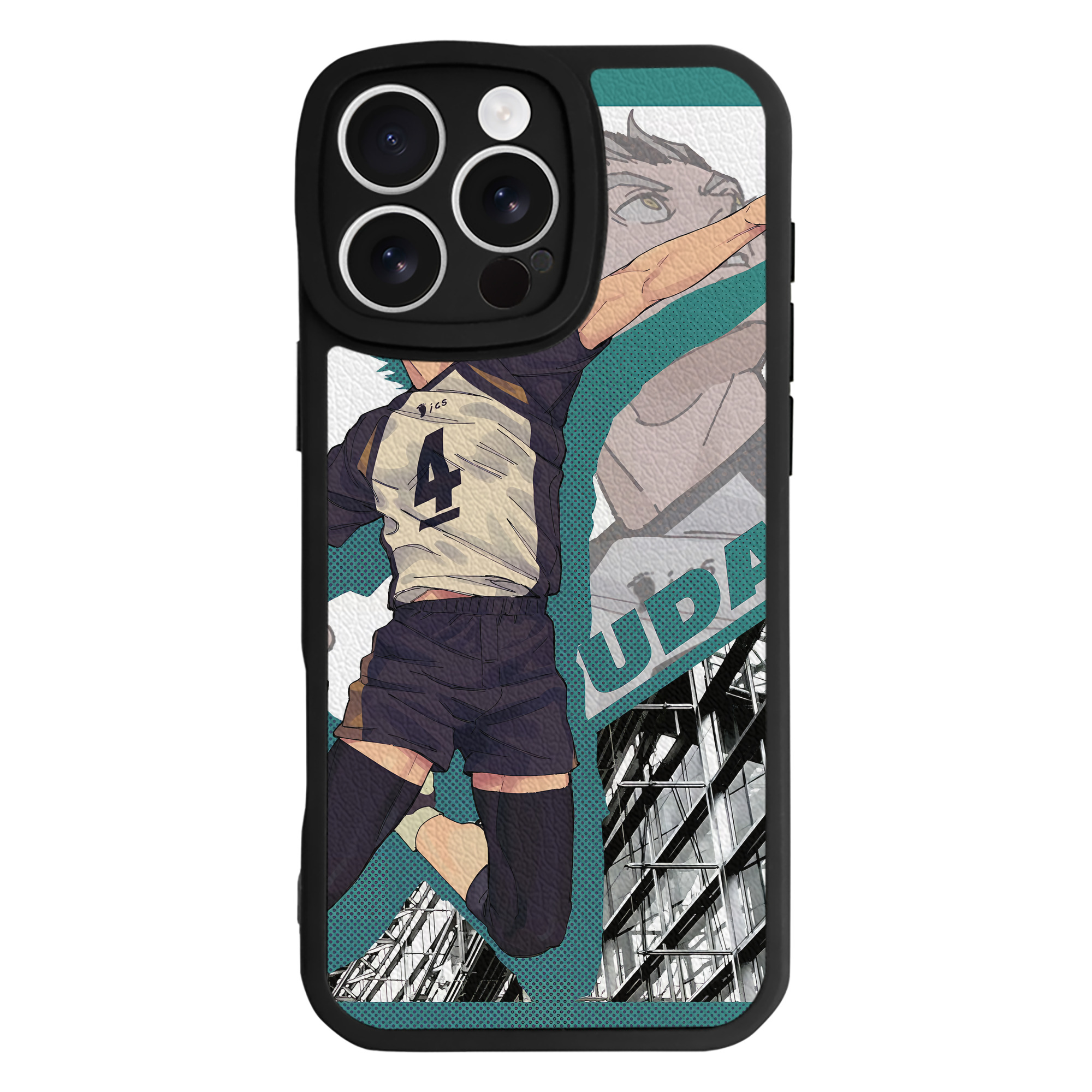 （画像用） ハイキュー!! Haikyu!! 【iPhone 16シリーズ対応】シリコンスマホケース（レザー調） 材質：シリコン